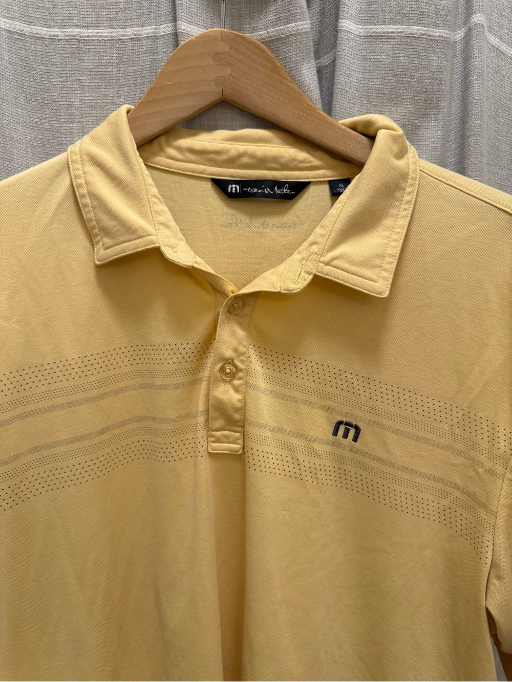 Travis Mathew Pale Yellow Performance Polo